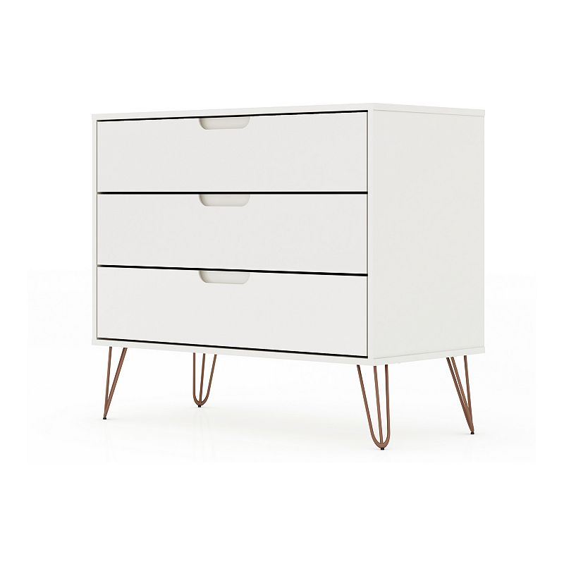 MANHATTAN COMFORT Rockefeller 3-Drawer Dresser