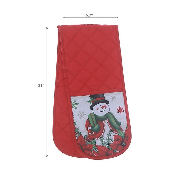 Double Oven Mitt Snowman