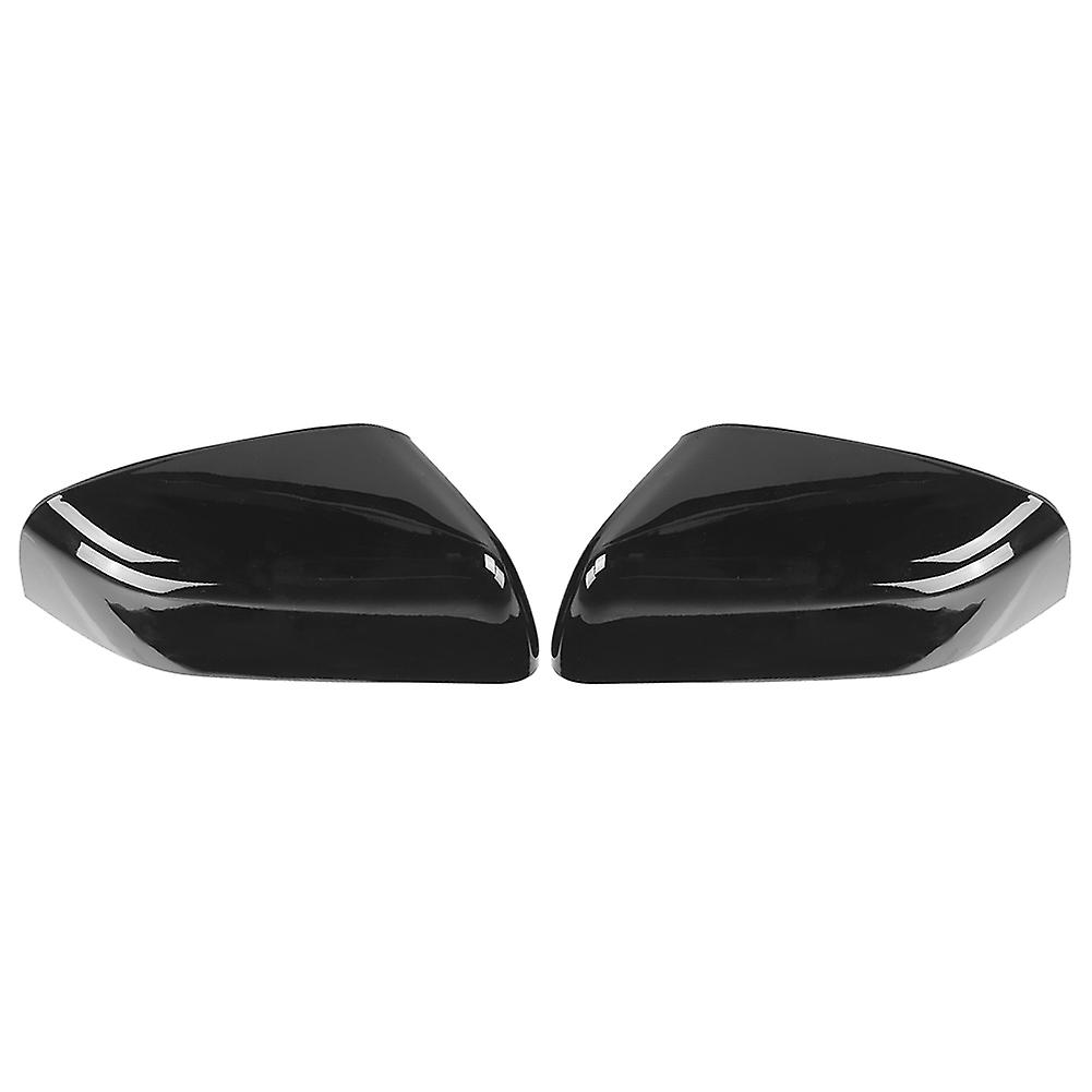 2pcs Rearview Mirror Cover Caps Glossy Black Fit For Land Rover Range Rover Sport/lr2/lr4