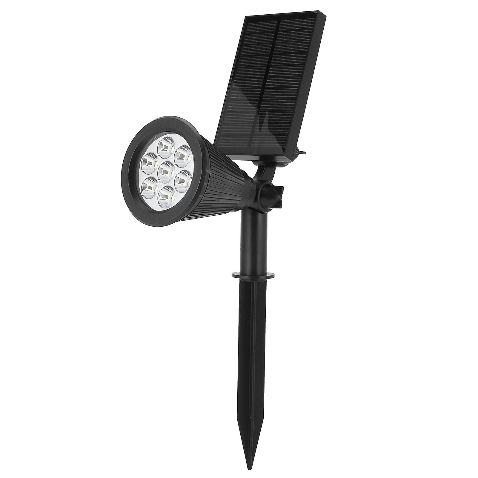 7LED Solar Light Intelligent Outdoor Garden Spotlight Lawn Lamp Landscape Lighting BlackWhite Light