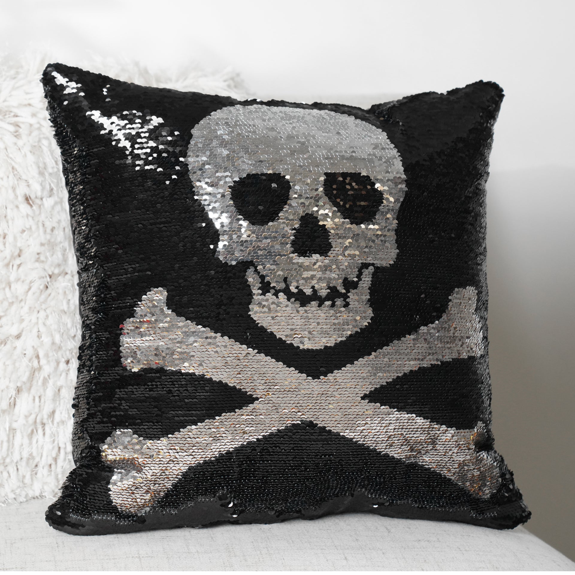 Skull And Crossbones Decorative Pillow