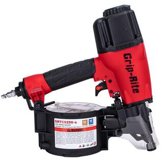 Grip-Rite 2-12 in. 15-Degree Wire and Plastic Collation Coil Siding Nailer GRTCS250