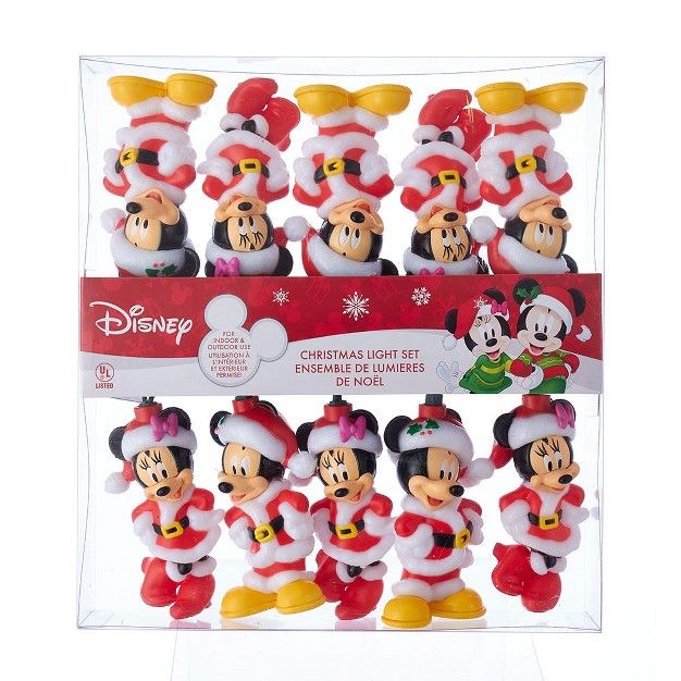 Kurt Adler 10 light Mickey And Minnie Light Set