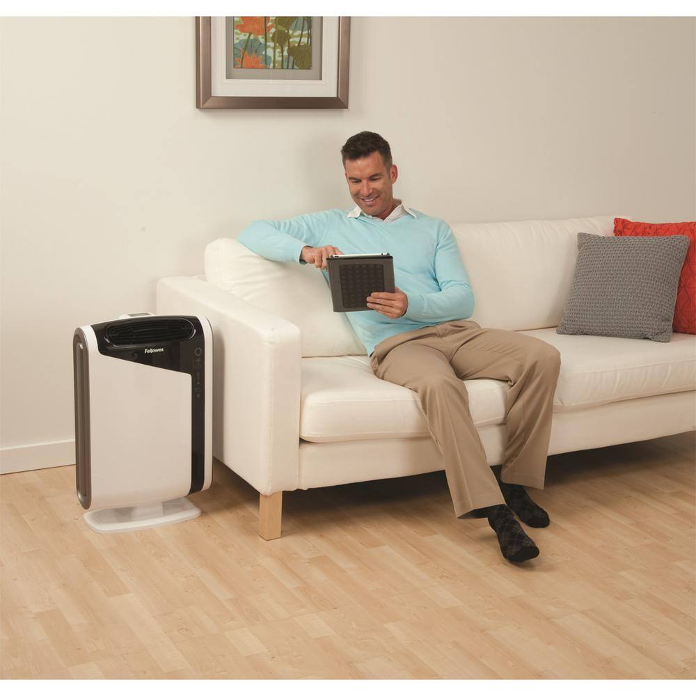 Fellowes AeraMax DX95 True HEPA Large Room Air Purifier 600 sq.ft. for Allergies Asthma and Odor 9320801