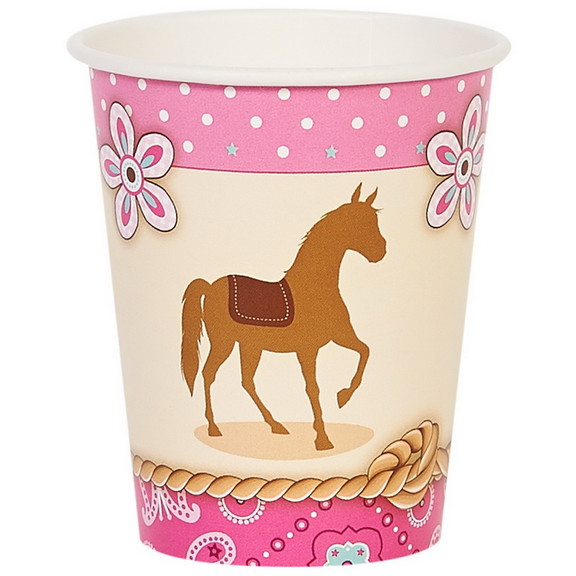 BIRTH5000 258192 Western Cowgirl Party 9oz Paper C...