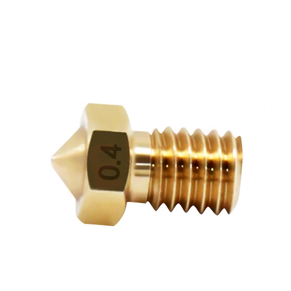 10pcs/lot  V6 Nozzle 1.75mm Stainless Steel/ Brass Nozzles 0.2 0.3 0.4 0.5 0.6mm For 3d Printer Parts Yellow 0.5mm