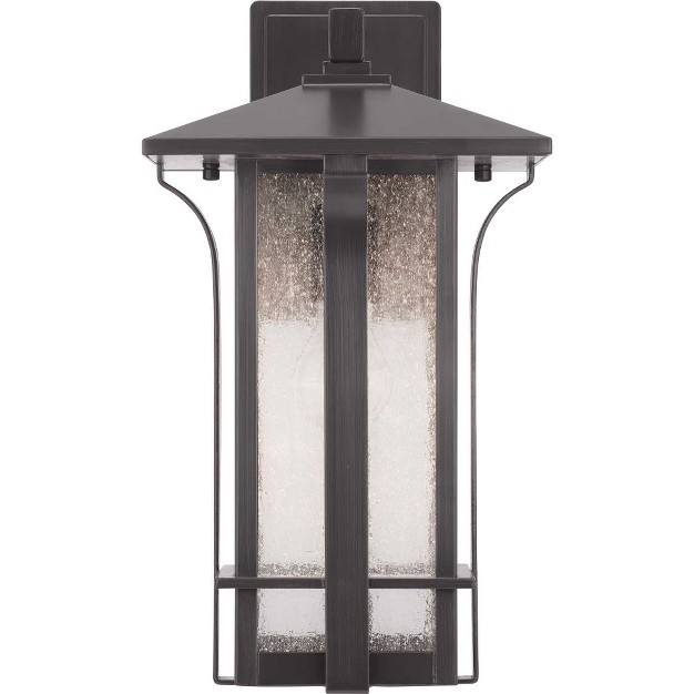 Progress Lighting Cullman 1 light Outdoor Wall Lantern Antique Bronze Seeded Glass