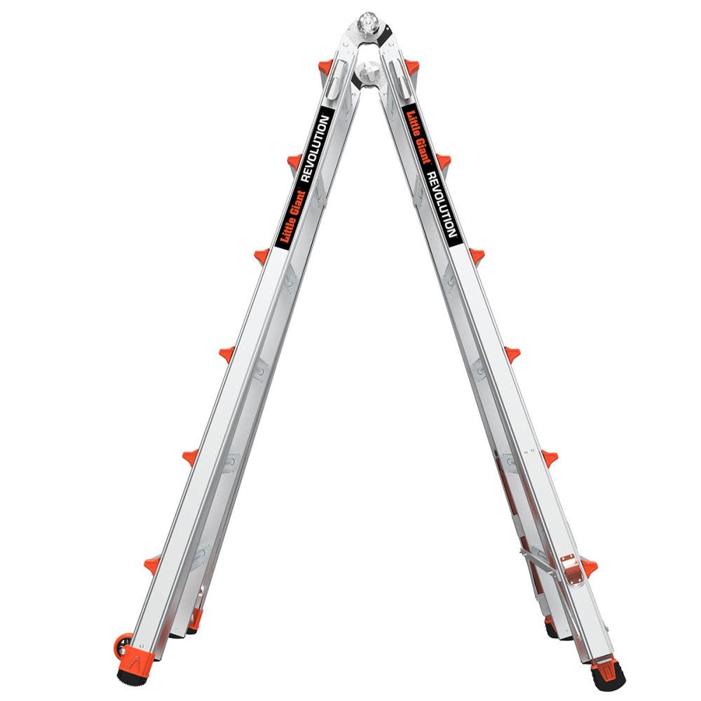 Revolution M26 Aluminum Type-1A Telescoping Multi-Position Ladder with Ratchet Leg Leveler