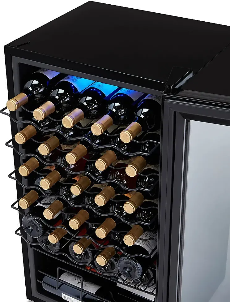 Newair Shadow Series 34 Bottle Wine Cooler Refrigerator - Black