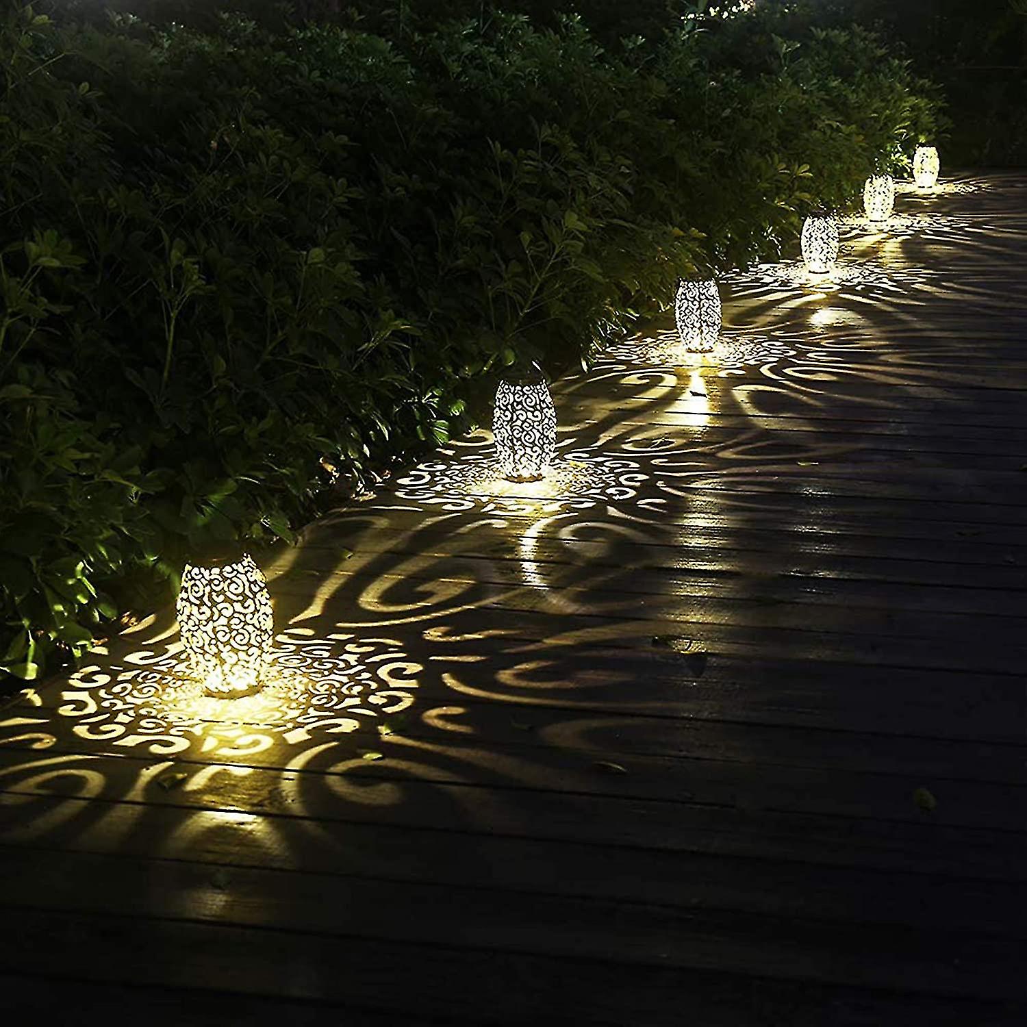 Hanging Solar Lights Solar Outdoor Garden Decoration Landscape Light Hollow Lantern Waterproof