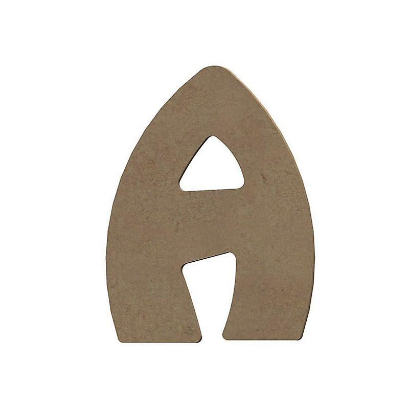 Wooden MDF capital letter A to decorate - 8 cm