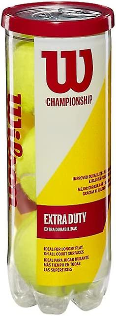 Wilson championship extra duty tennis balls - 1 tube (3 balls)