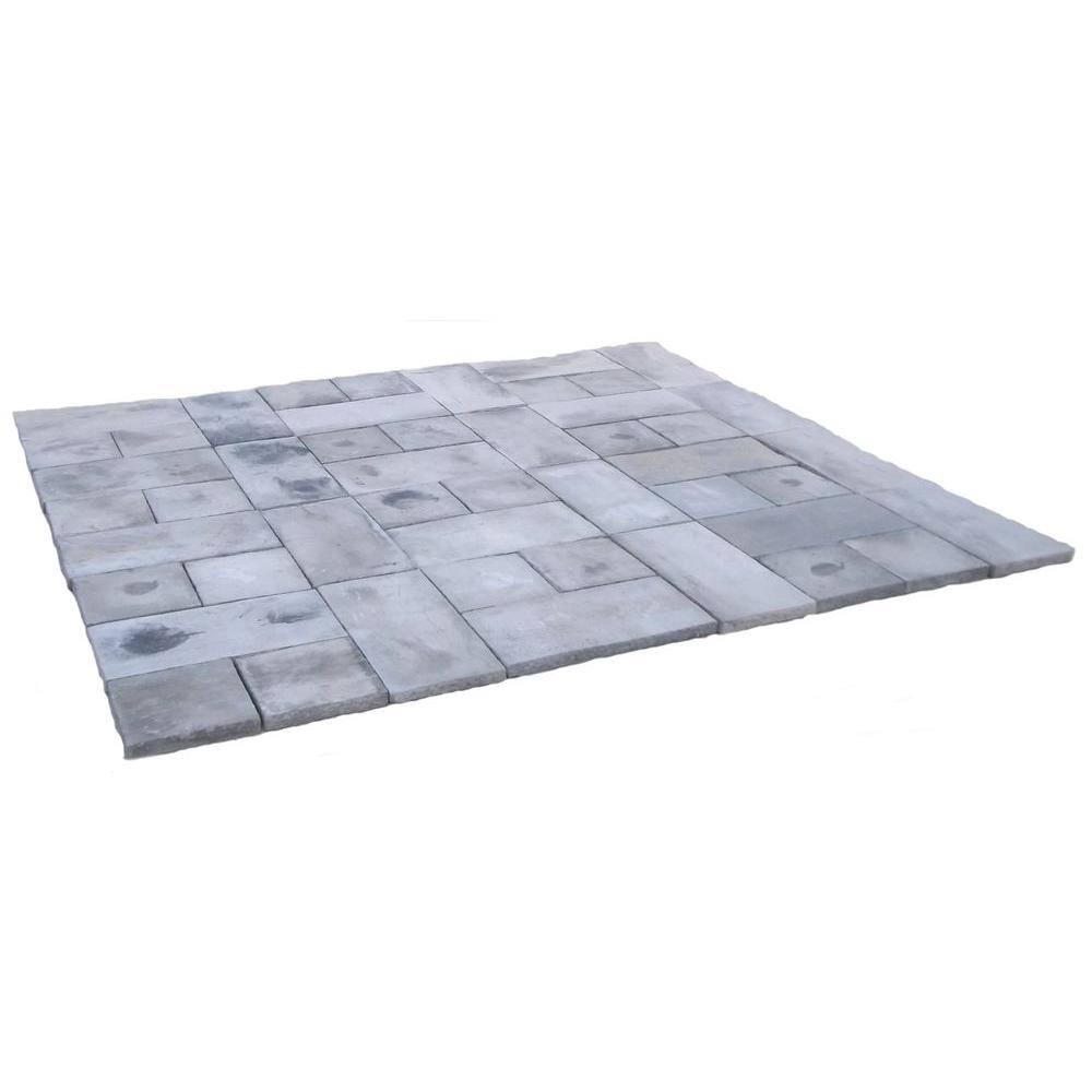 Natural Concrete Products Co 72 sq. ft. Concrete Rundle Stone Gray Paver Kit RUNG