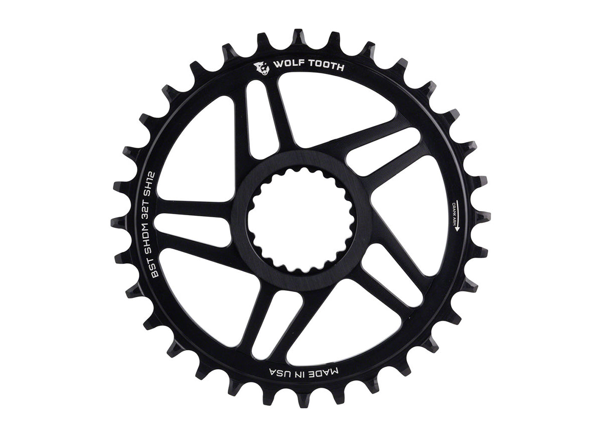 Wolf Tooth Components Shimano 12 Spd Direct Mount Chainring - Black
