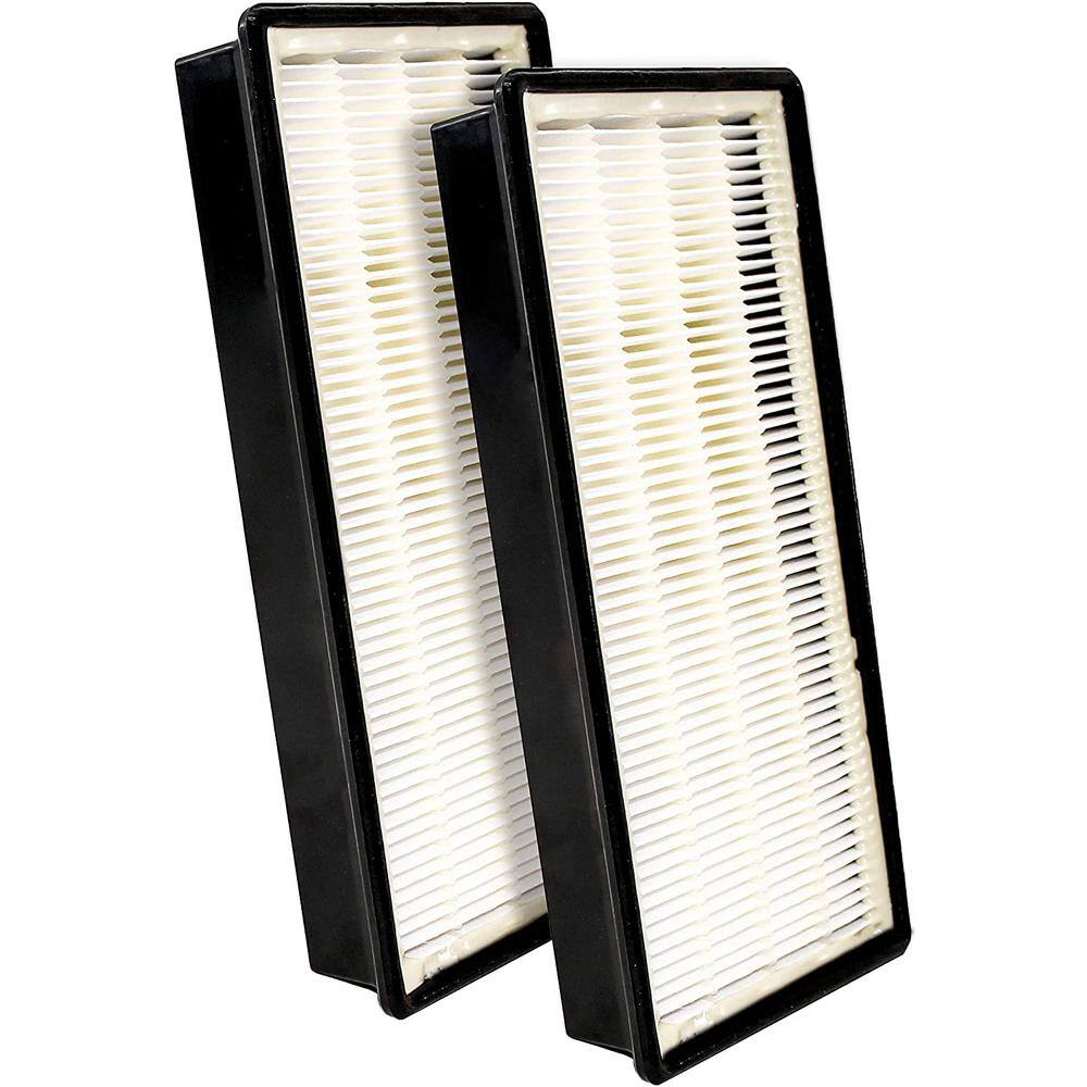 LifeSupplyUSA 10 in. x 4.75 in. x 1.38 in. Replacement HEPA Filter Fits N Honeywell Air Purifier Models (2-Pack) ER183