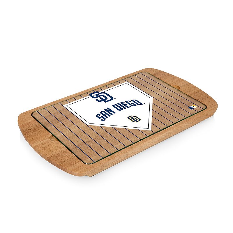 Picnic Time San Diego Padres Billboard Glass Top Serving Tray