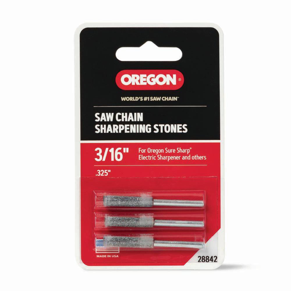 Oregon 316 in. Sharpening Stones (3-Pack) for Suresharp Handled Grinder for 0.325 in. Saw Chain 28842 28842-21