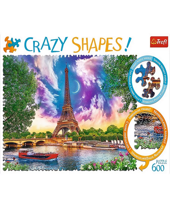 Trefl Crazy Shape Jigsaw Puzzle Sky Over Paris 600 Pieces