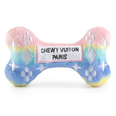 Pink Ombre Chewy Vuiton Bone Plush Toy