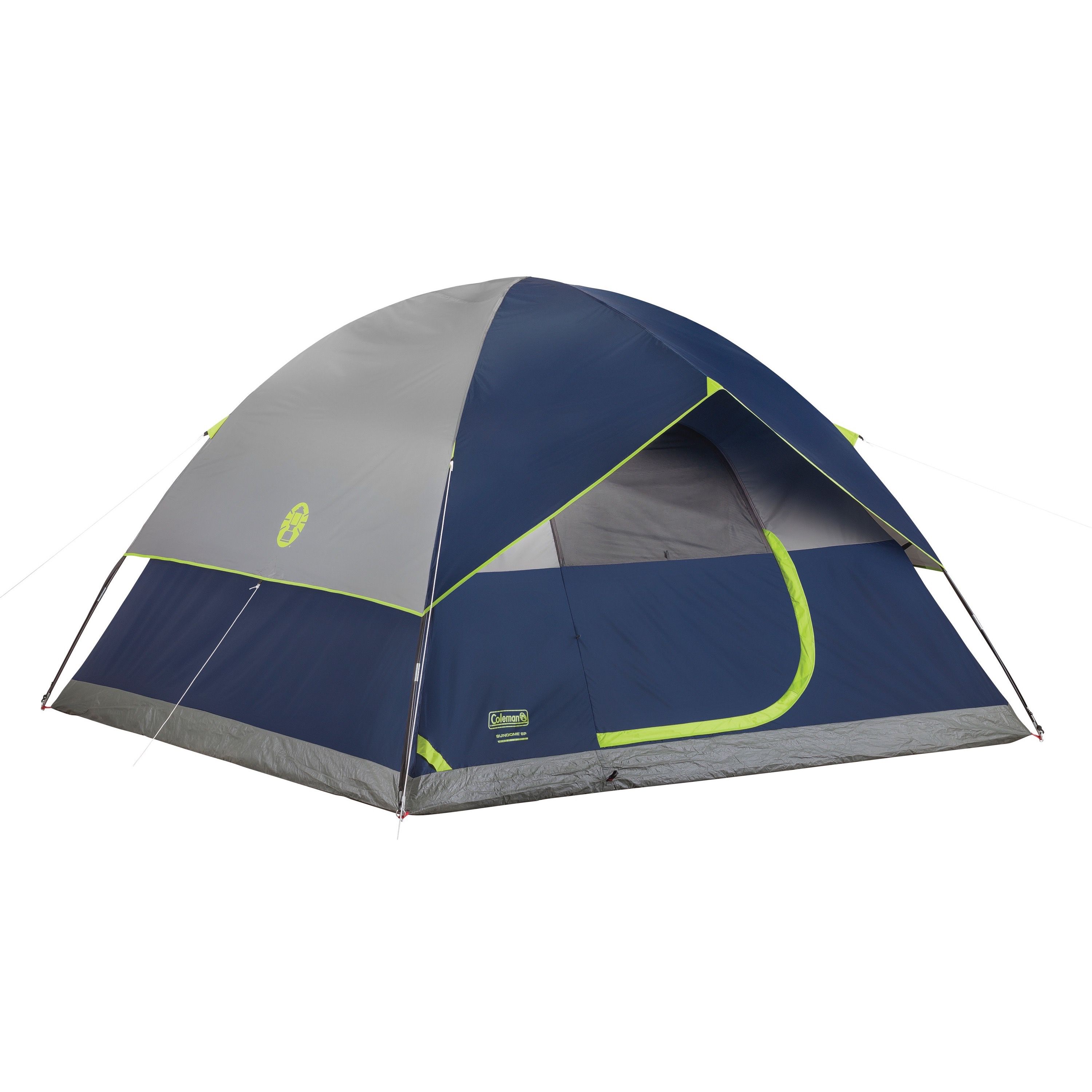 Coleman 6-Person Sundome Dome Camping Tent， Blue