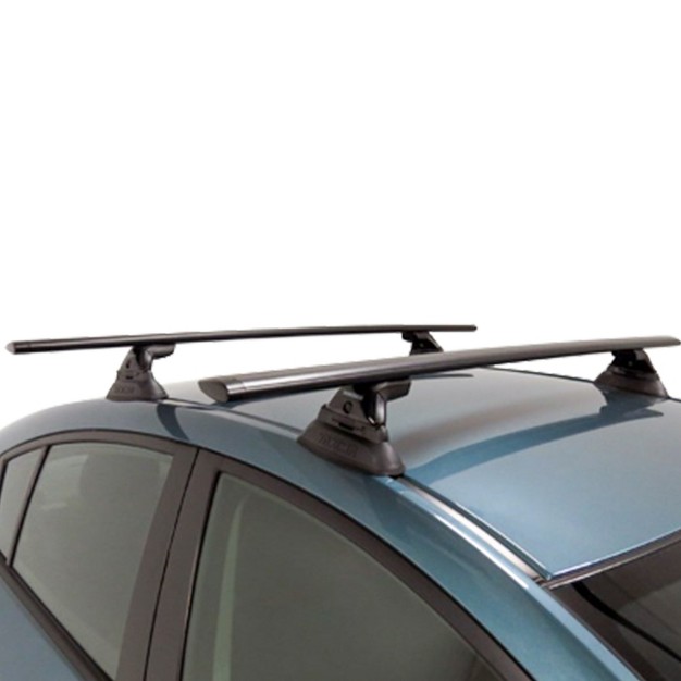 Yakima 60 Inch Aluminum T Slot Jetstream Bar Aerodynamic Crossbars For Roof Rack Systems Compatible With Any Streamline Tower Black Set Of 2