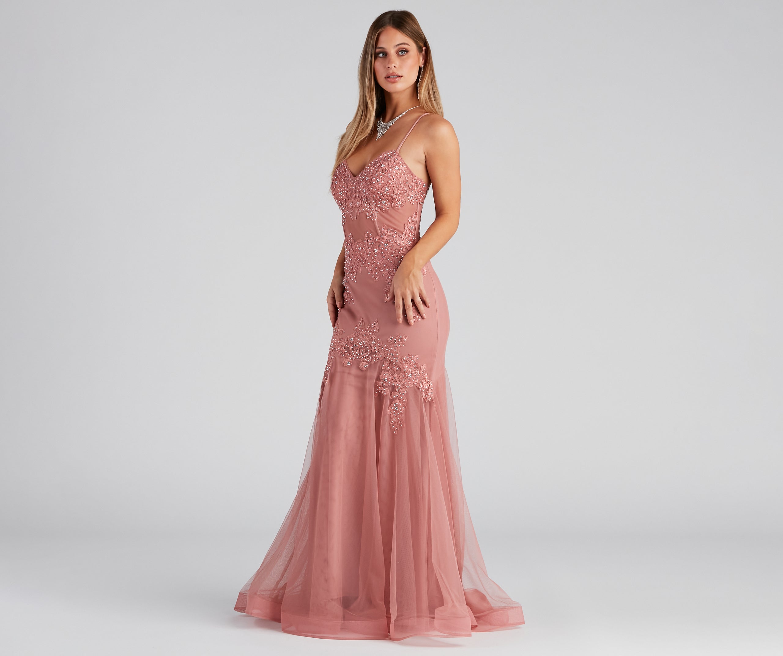 Jenika Formal Embroidered Ball Gown