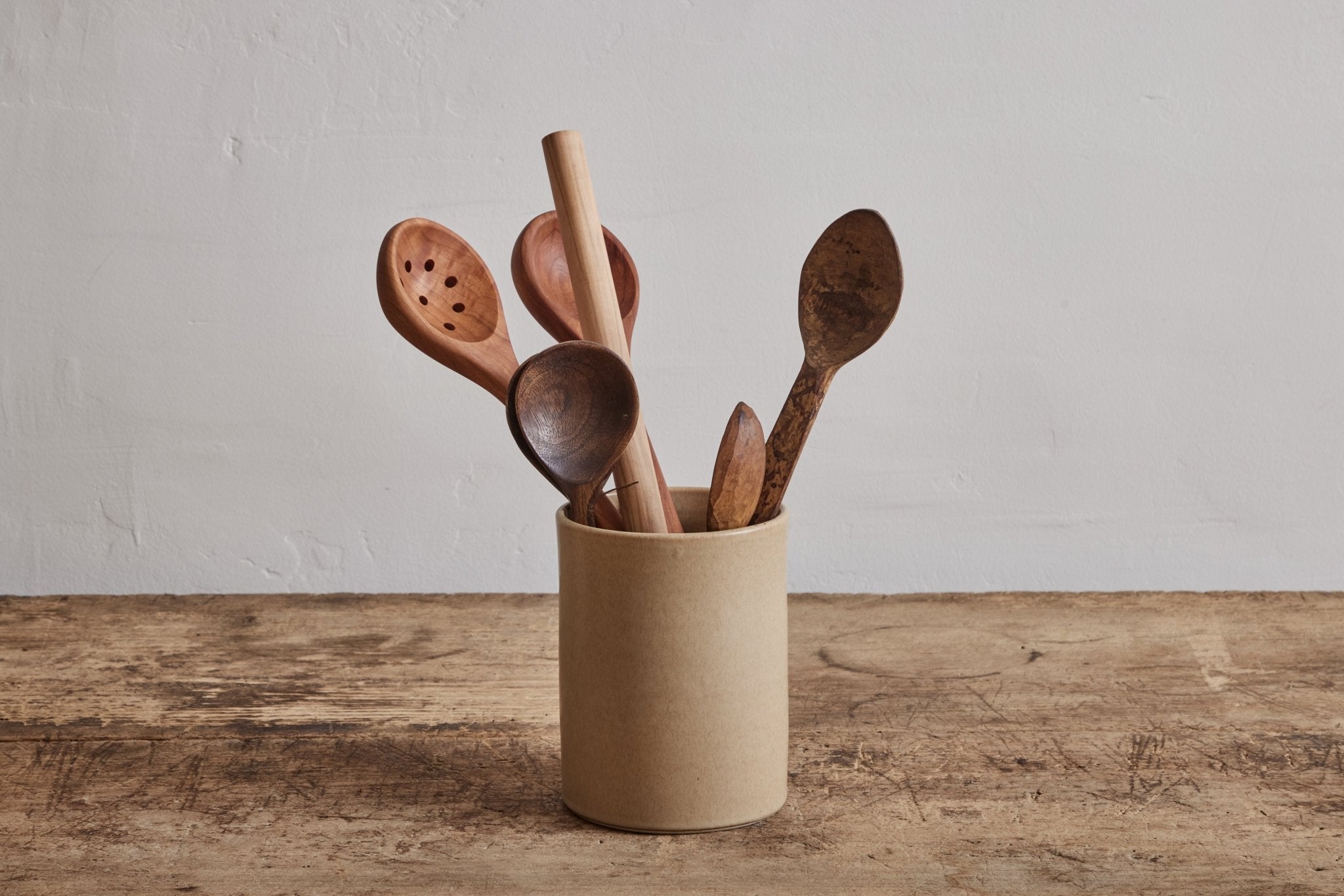 Nickey Kehoe Utensil Holder in Flax