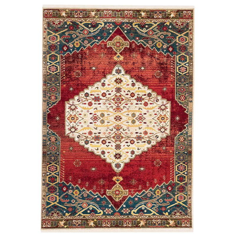 Safavieh Kashan Courtney Medallion Framed Rug