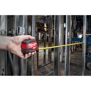 MW 25 ft. x 1-516 in. Wide Blade Magnetic Tape Measure with 17 ft. Reach 48-22-0225M