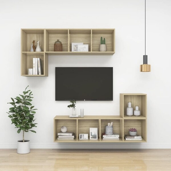 Wall-mounted TV Cabinet Sonoma Oak 14.6