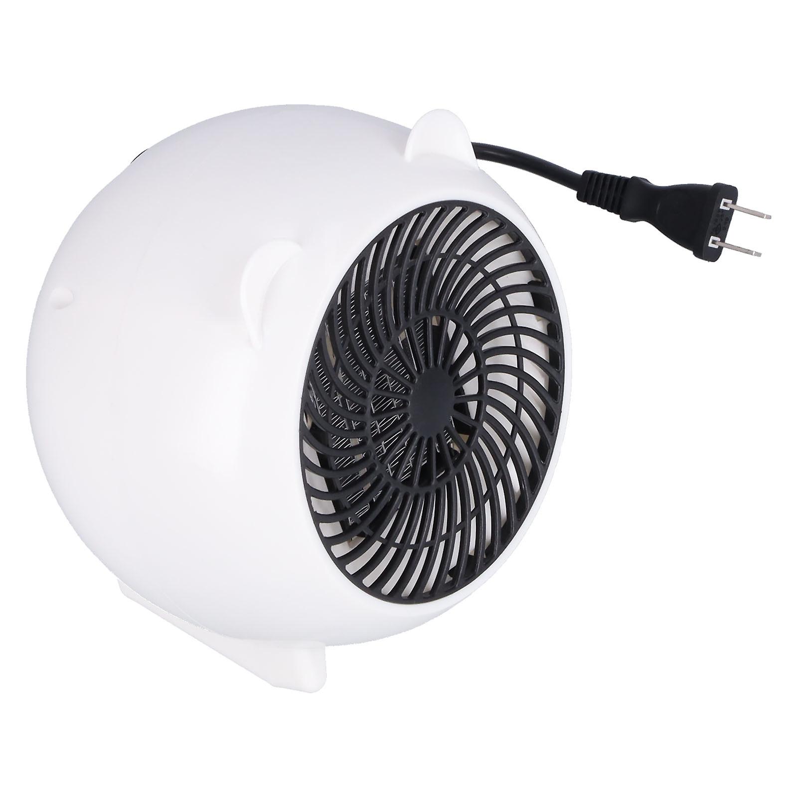 500w Cute Mini Electric Heater Cartoon Household Desktop Fan Heater For Home Bedroom Us Plug 110v