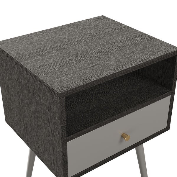 Nightstand with 1 Storage Drawer Set of 2