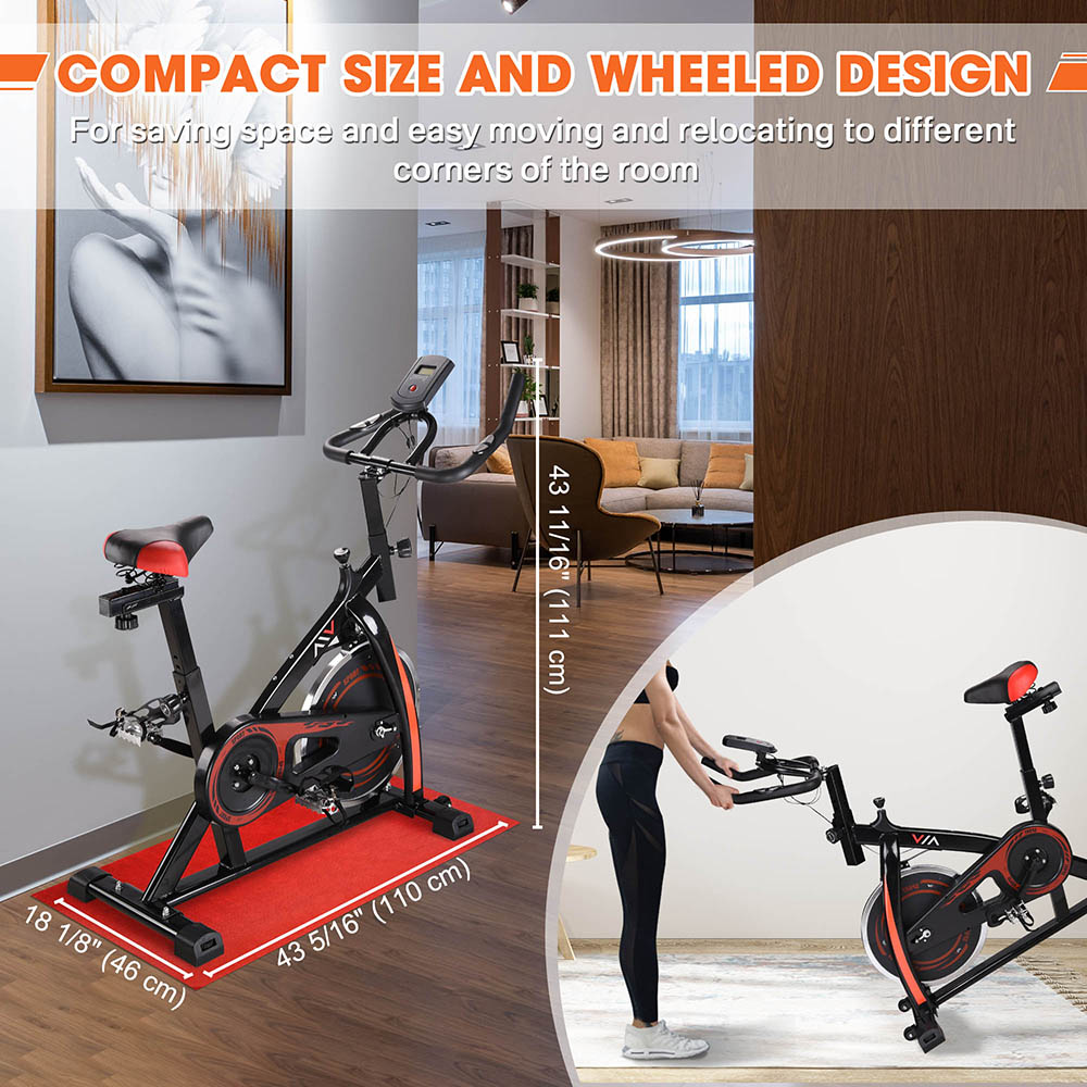 Yescom Indoor Cycling Workout Exercise Bike Black