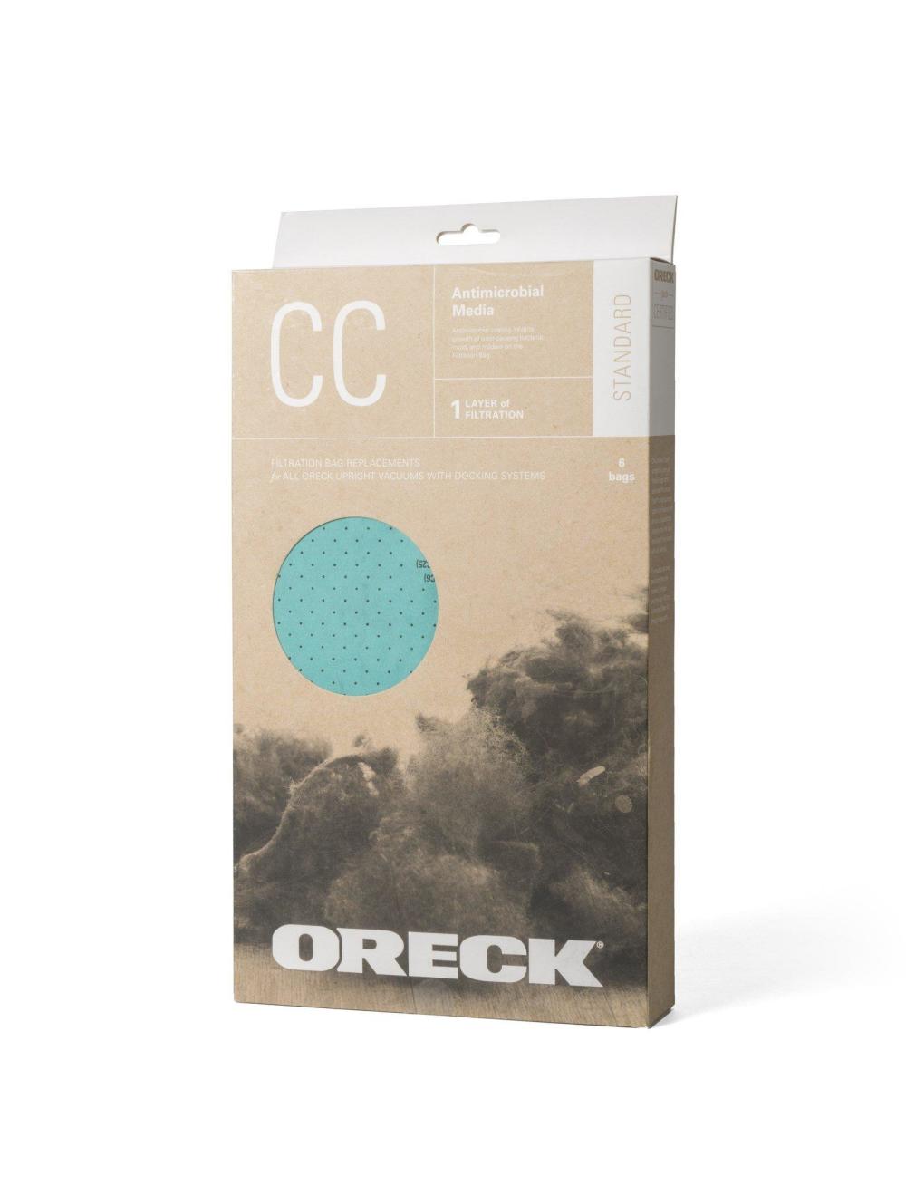 Oreck Type CC Antimicrobial Filtration Standard Filtration Vacuum Bag (6pk)