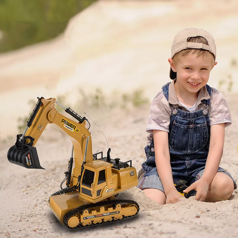 Hey! Play! Remote Control Tractor Excavator Construction Toy