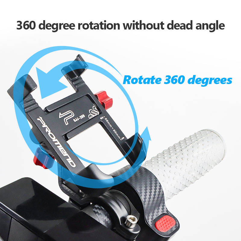 Electric Scooter Bike Riding Gear 360 Degree Rotation Adjustable Metal Phone Navigation Holder