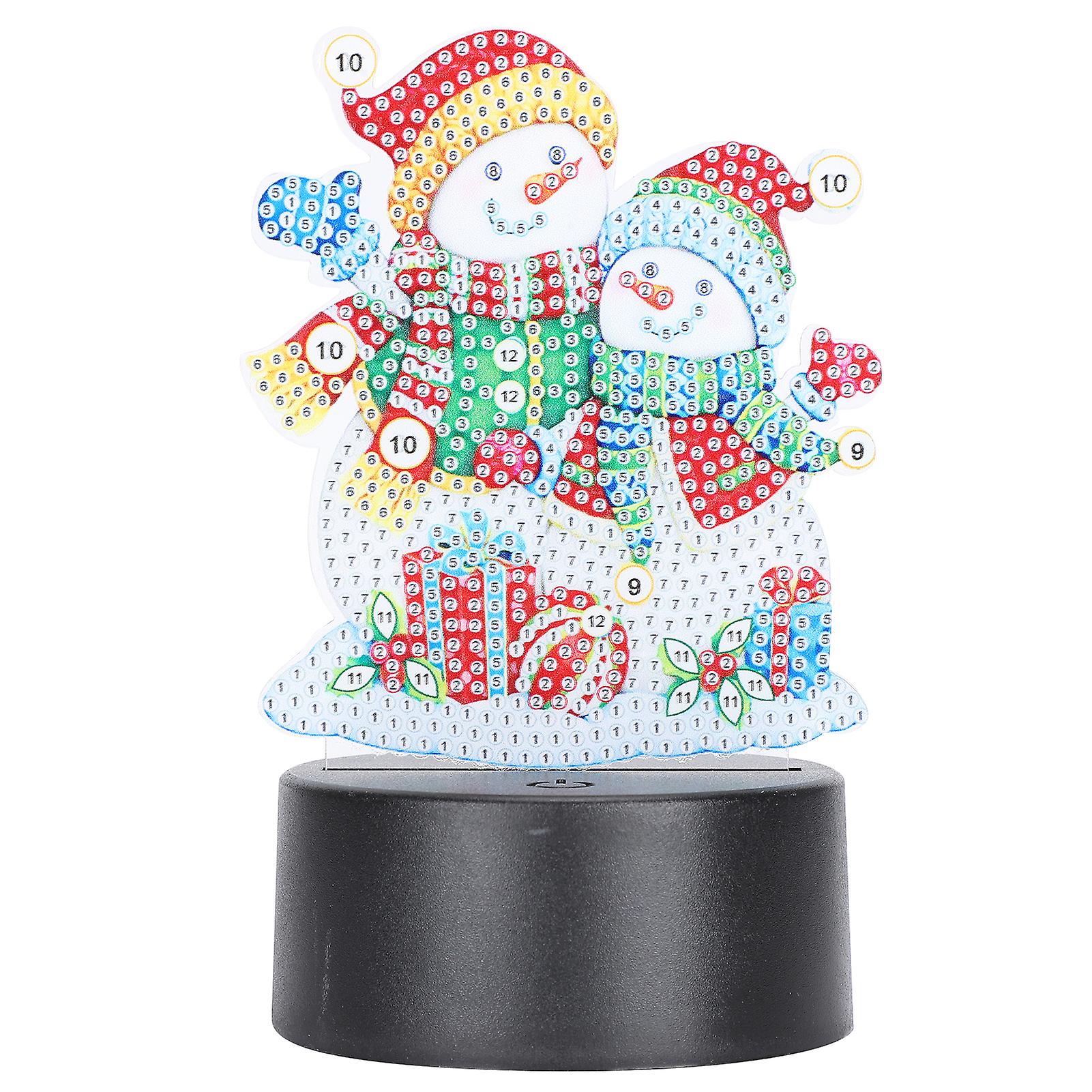 Led Diamond Painting Night Lights Smart Touch 3d Usb Christmas Diy Home Ornaments