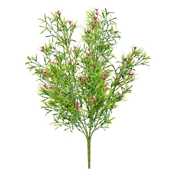 Artificial Uv Coated Pink Woodruff Bush