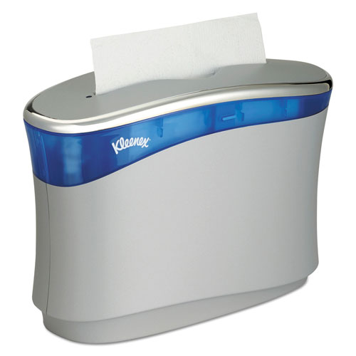 Kimberly-Clark Kleenex Reveal Countertop Folded Towel Dispenser | 13.3x9x5.2， Soft Gray