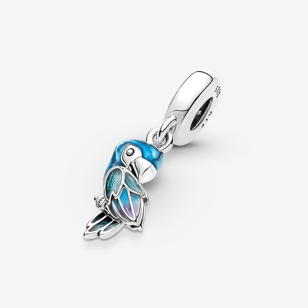 PANDORA  Jungle Paradise Parrot Dangle Charm