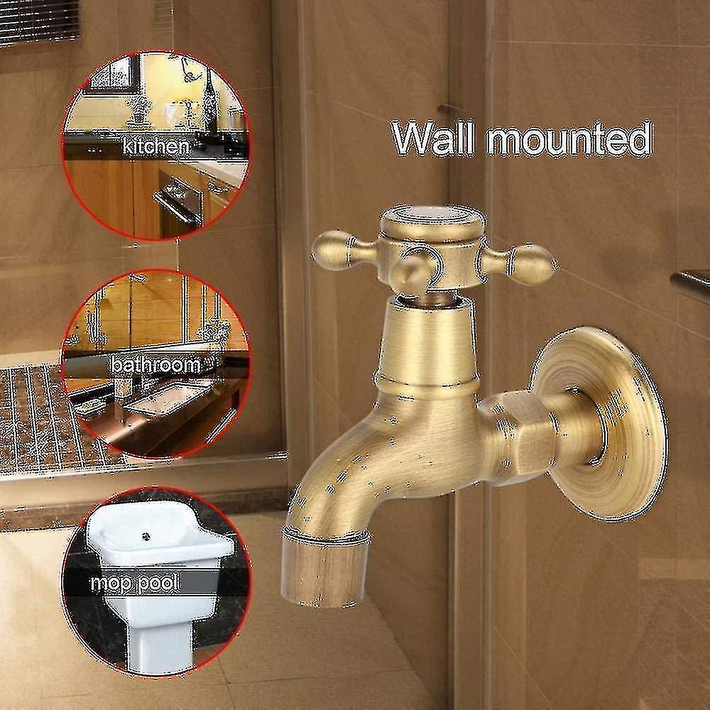 G1/2 Mounted Vinta Faucet Tap For Kit Sink Mop Pool(short)