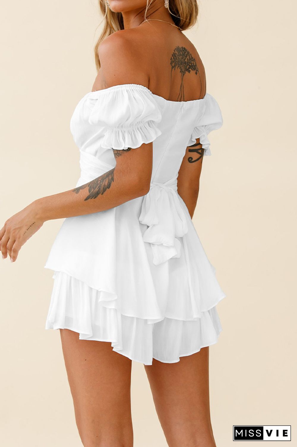 Ruffle Off Shoulder Jumpsuit Wholesale