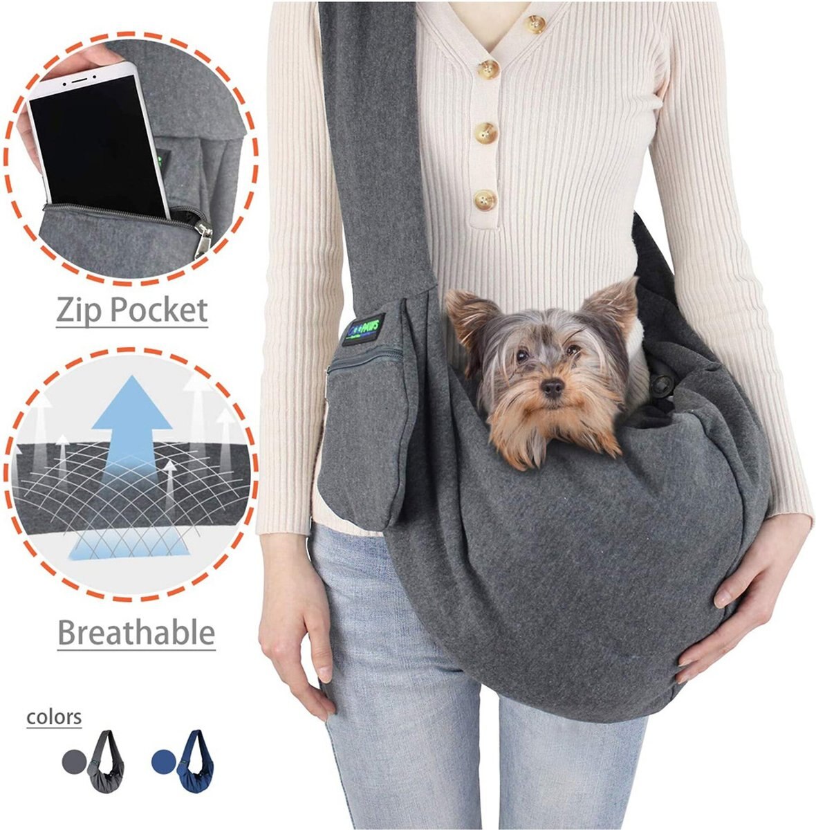 Jespet GooPaws Comfy Dog and Cat Sling