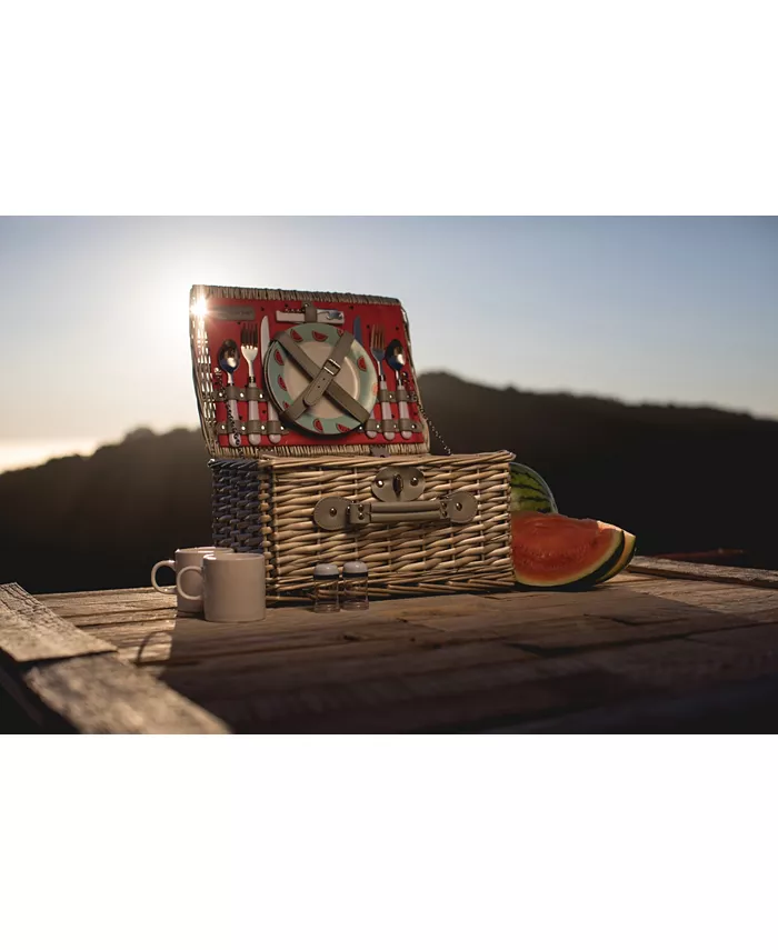 Picnic Time Watermelon Catalina Picnic Basket