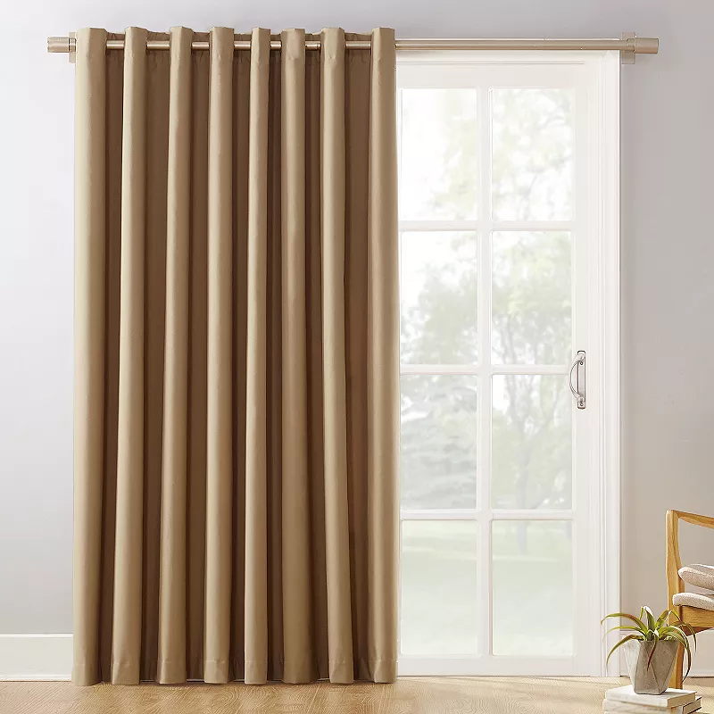 Sun Zero Ludlow Blackout Patio Door Curtain Panel