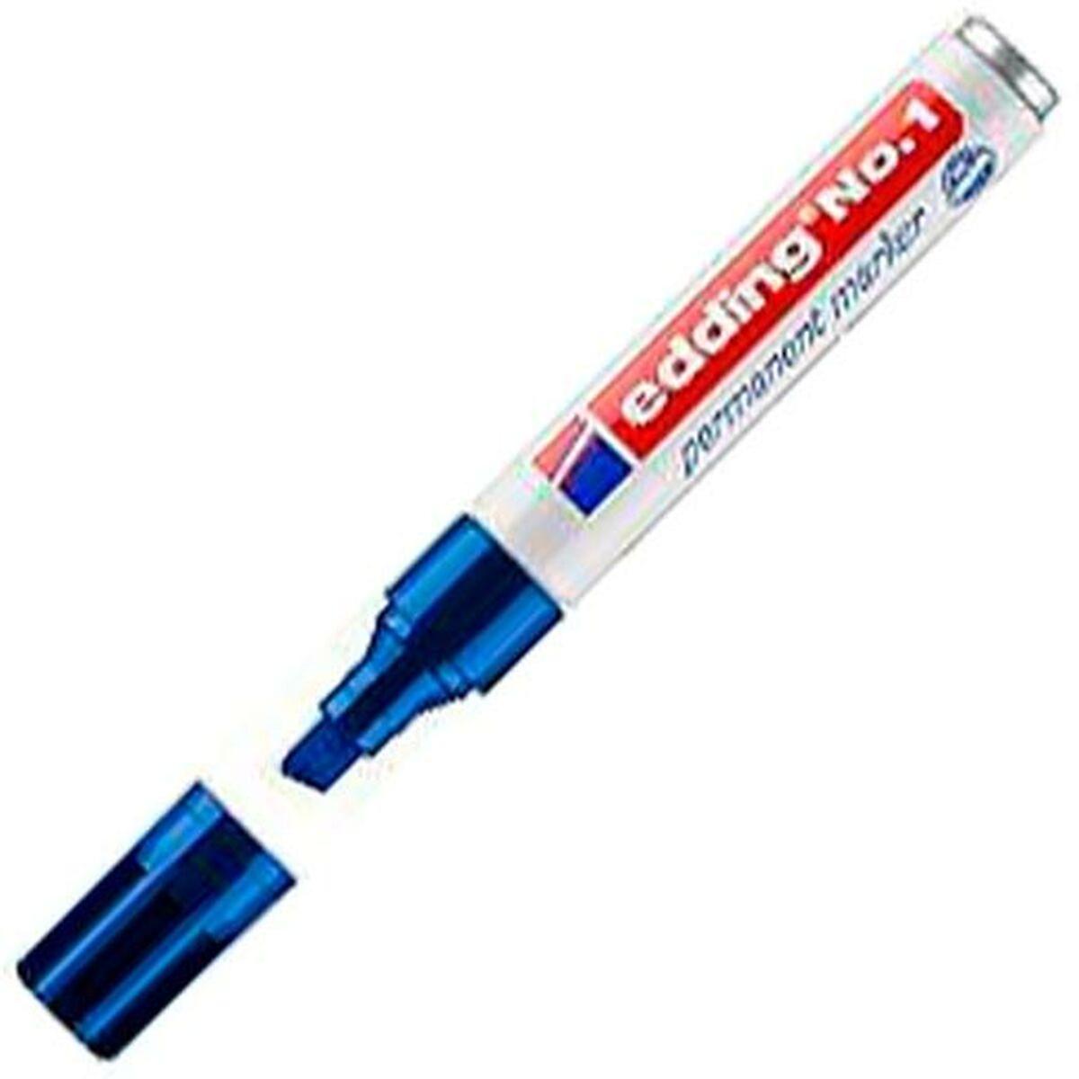 Permanent marker Edding NÂº1 Blue 10Units