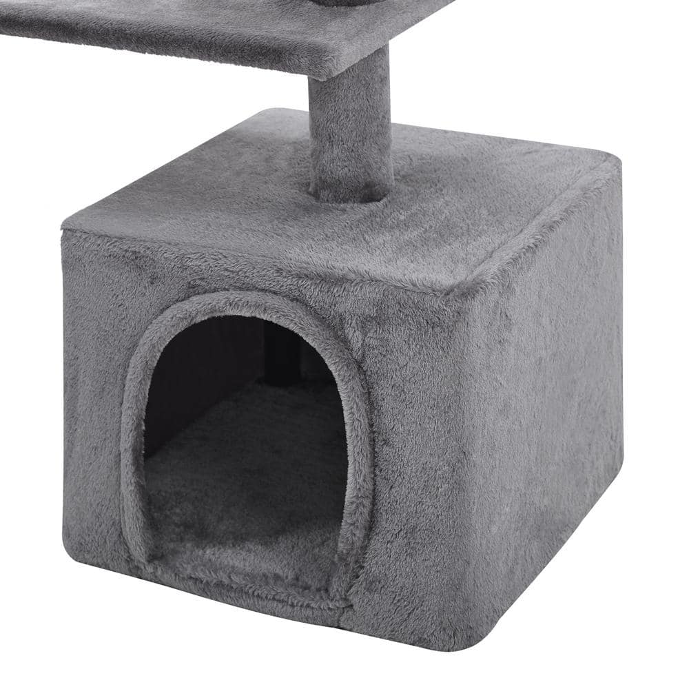 Sam's Pets Longshot 53.5 in. Gray Cat Tree SP-CT1264GY