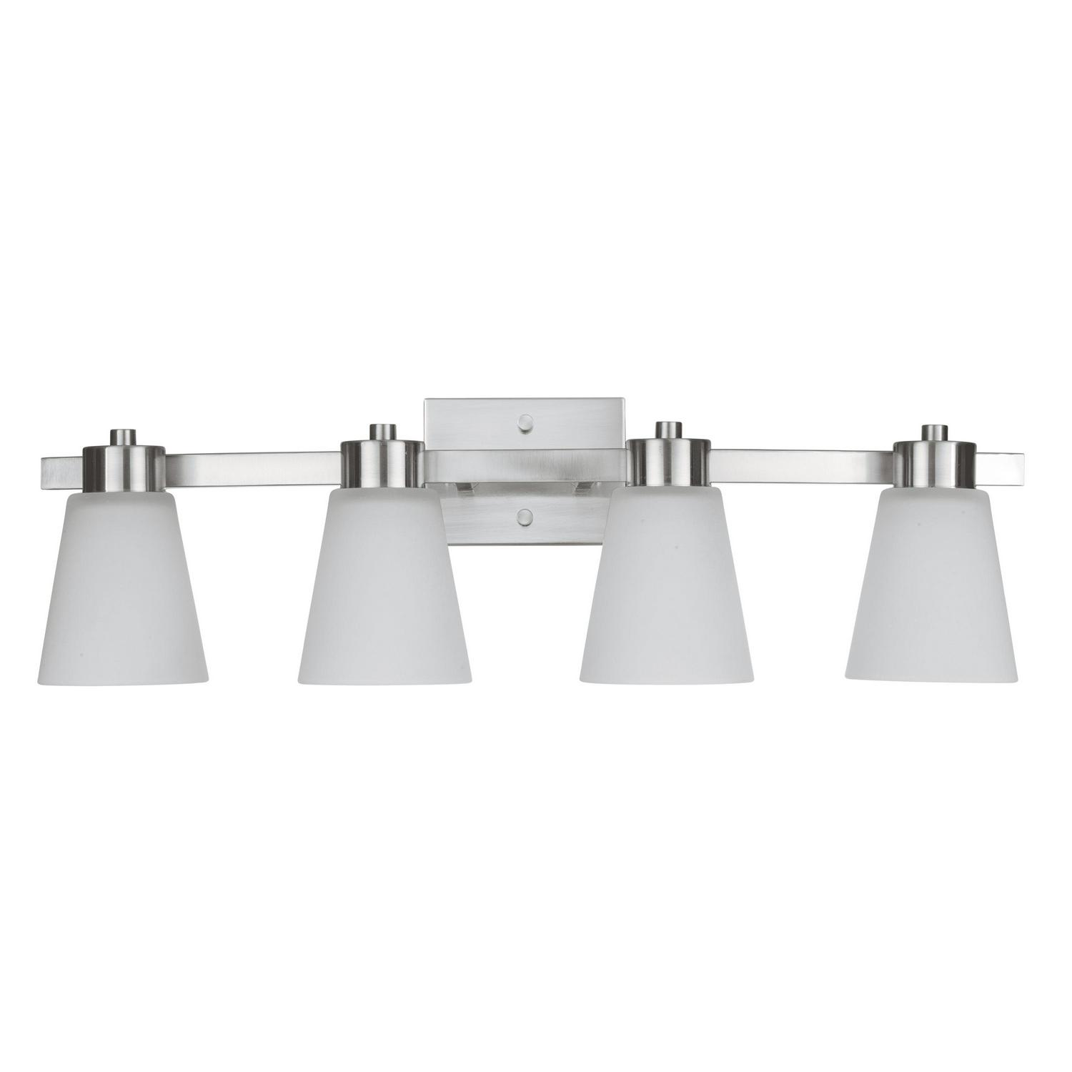 Prominence Home Lornah Four Light Bath Vanity in Brushed Nickel