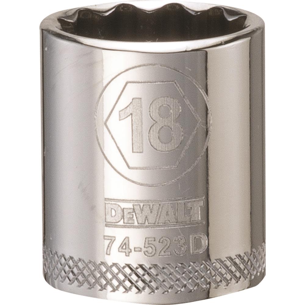 DEWALT Socket 12 Point 3/8 Drive 18MM