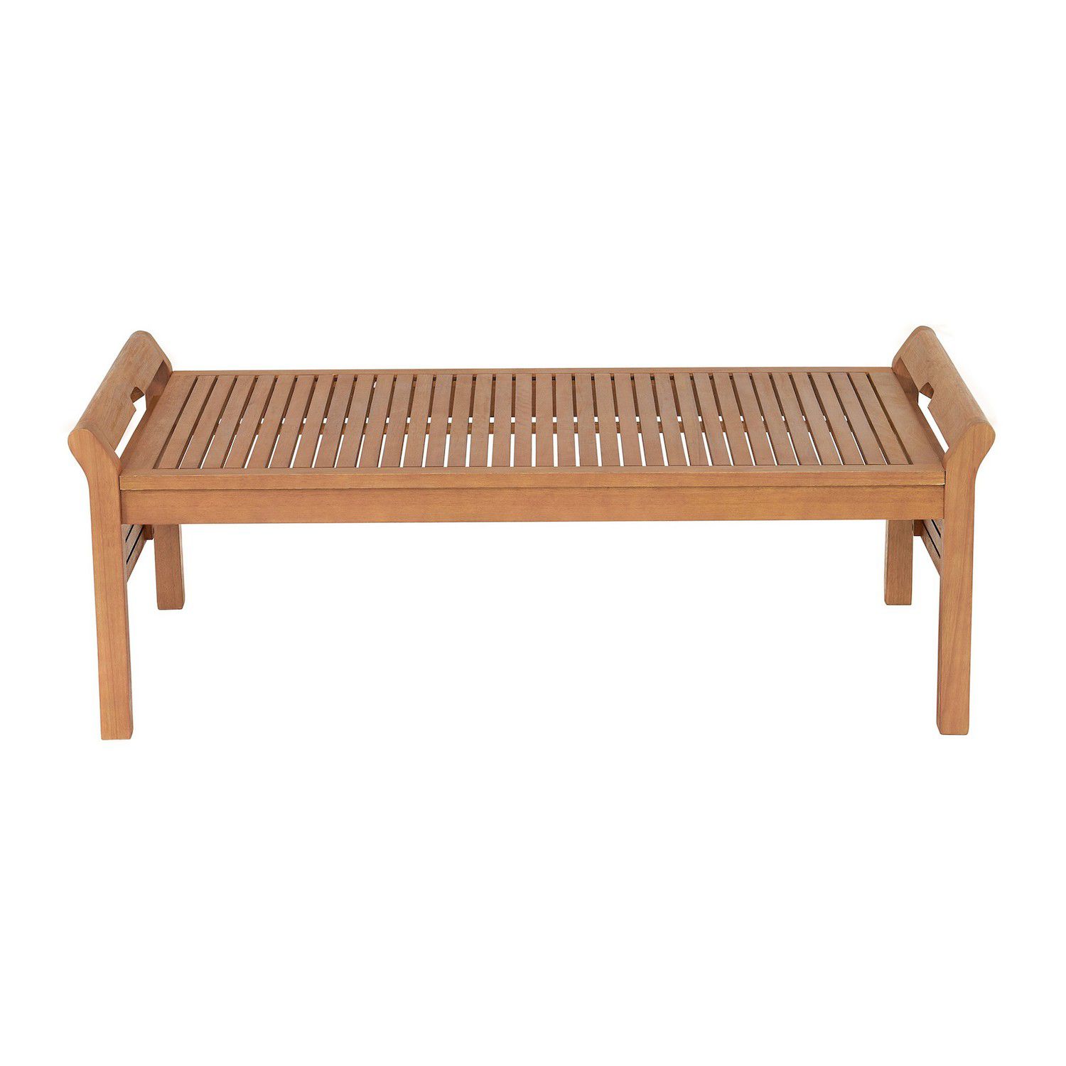 Alaterre Furniture Stamford Outdoor Bench， Chair and Coffee Table 4-piece Set